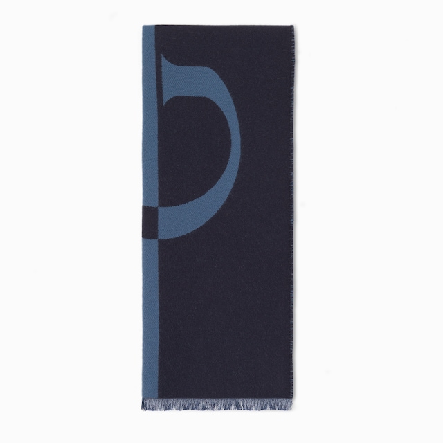 Bufanda de lana con logotipo Gucci