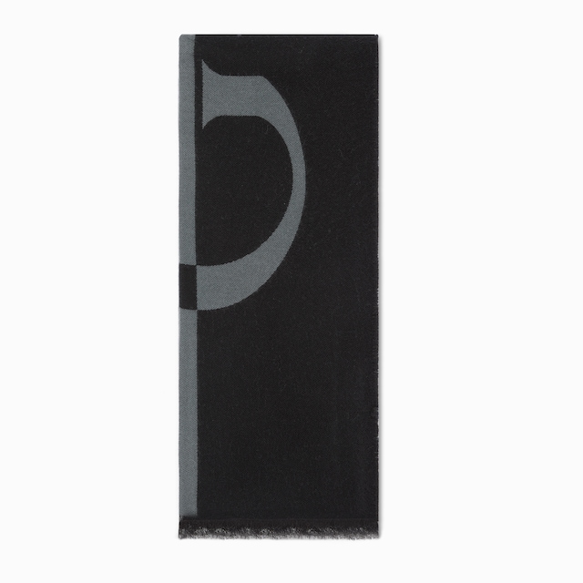 Bufanda de lana con logotipo Gucci