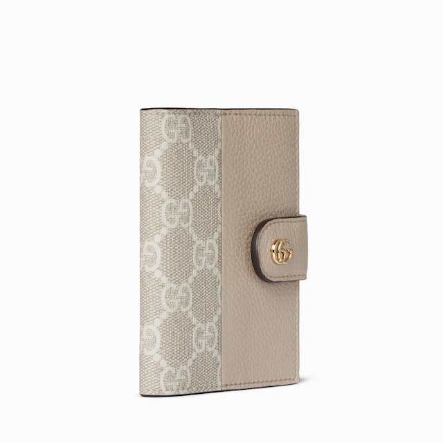 Bi-color GG Marmont card case
