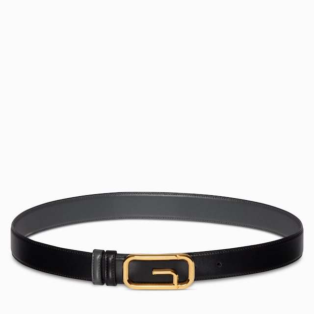 Reversible belt with square G buckle