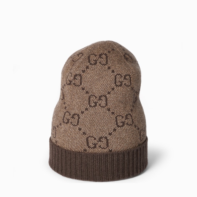 GG cashmere lamé hat