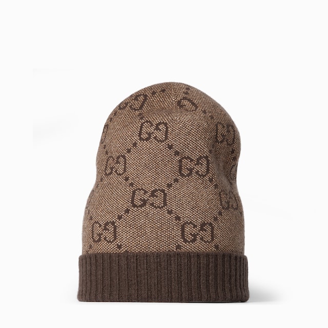 GG cashmere lamé hat