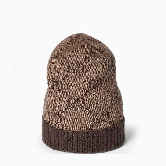 GG cashmere lamé hat