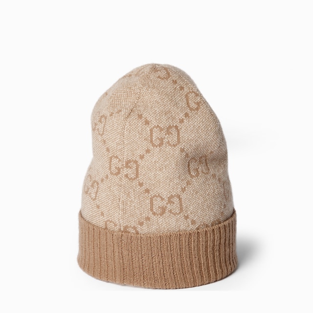 GG cashmere lamé hat