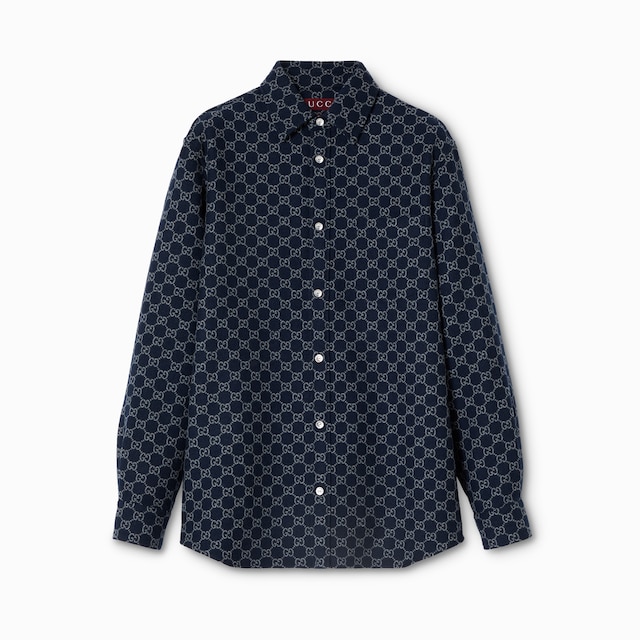 GG brushed flannel shirt