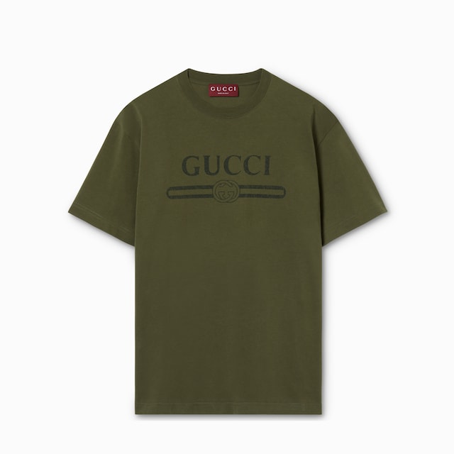 Cotton jersey T-shirt with print