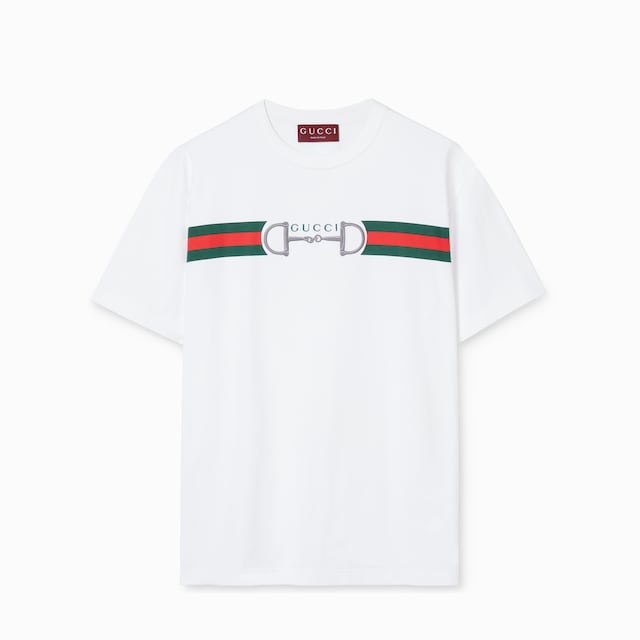 Cotton jersey T-shirt with embroidery