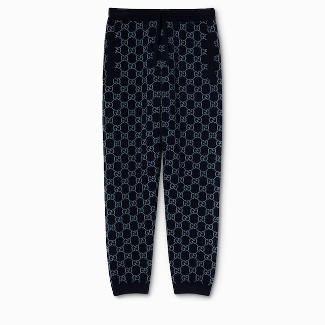 GG knit double wool leisure pants