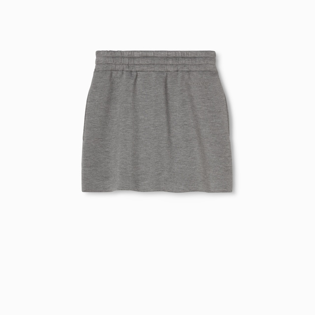 Viscose jersey mini skirt