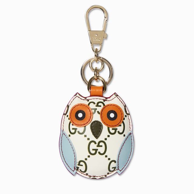 Owl-shaped bag charm