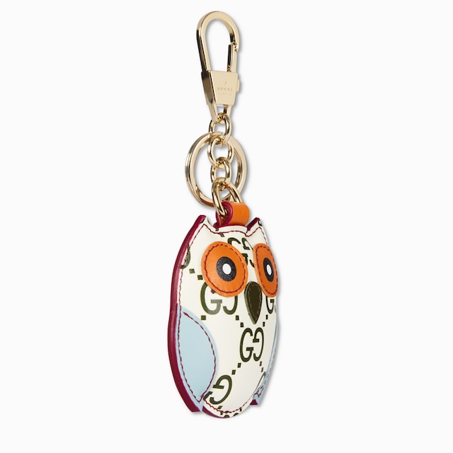 Owl-shaped bag charm