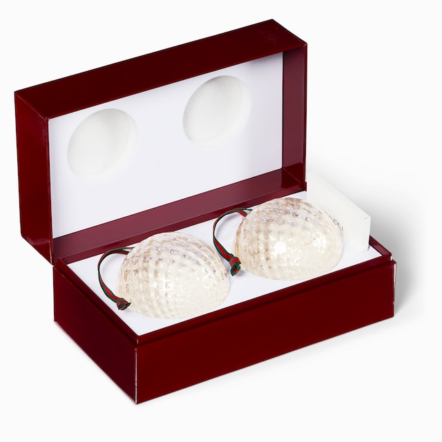 Murano glass baubles, set of two