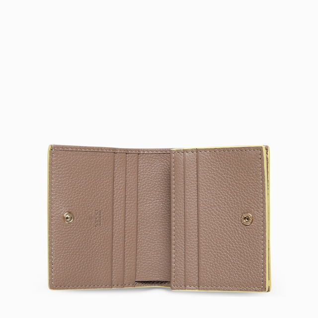 Portafoglio GG Marmont con interno marrone misura piccola