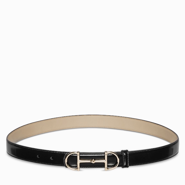 홀스빗 디테일 리버서블 씬 벨트