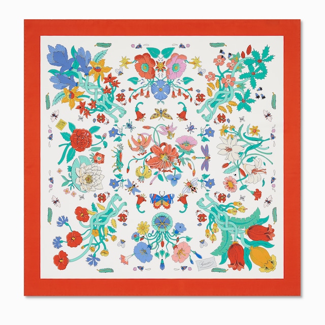 90 x 90 project printed silk carré