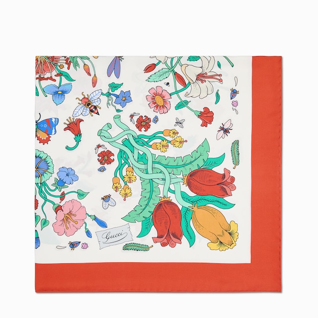 90 x 90 project printed silk carré