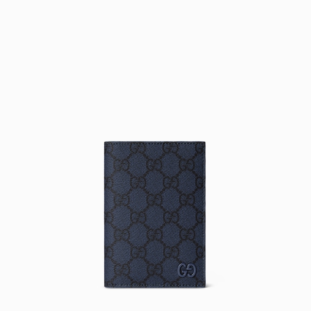 Blue interior GG passport case