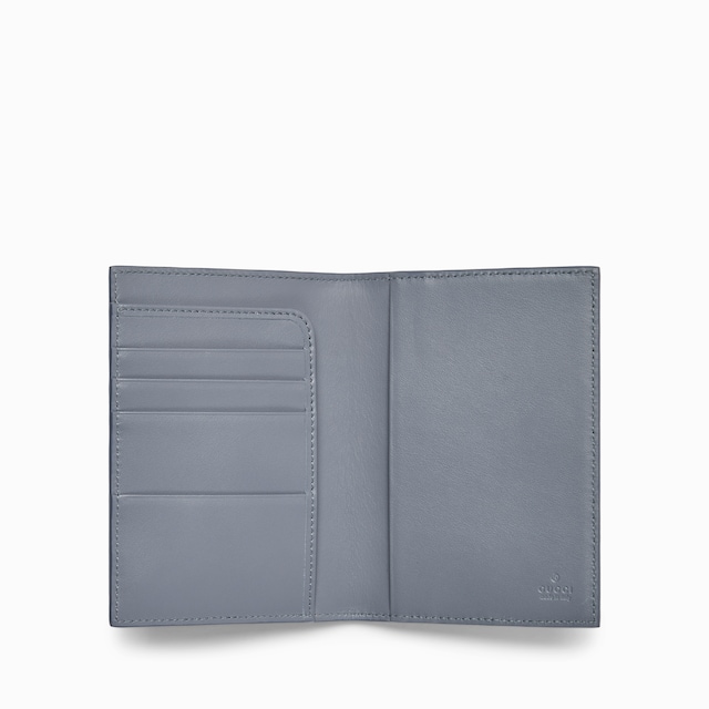 Blue interior GG passport case