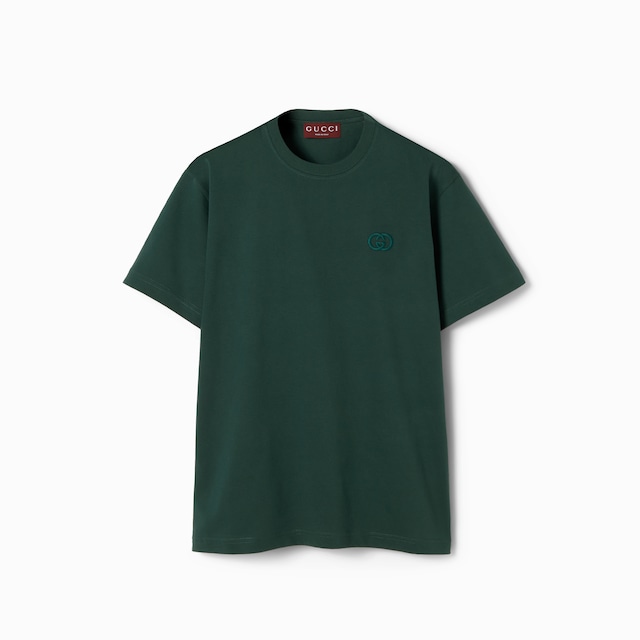 Cotton jersey T-shirt with embroidery