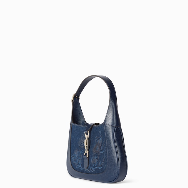 Mittelgroße Gucci Jackie 1961 Tasche mit Stickerei