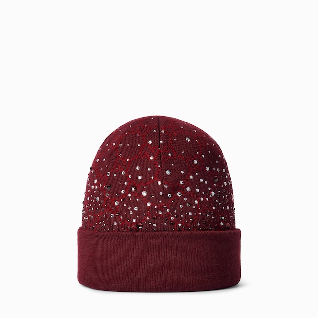 Bonnet en laine GG avec cristaux