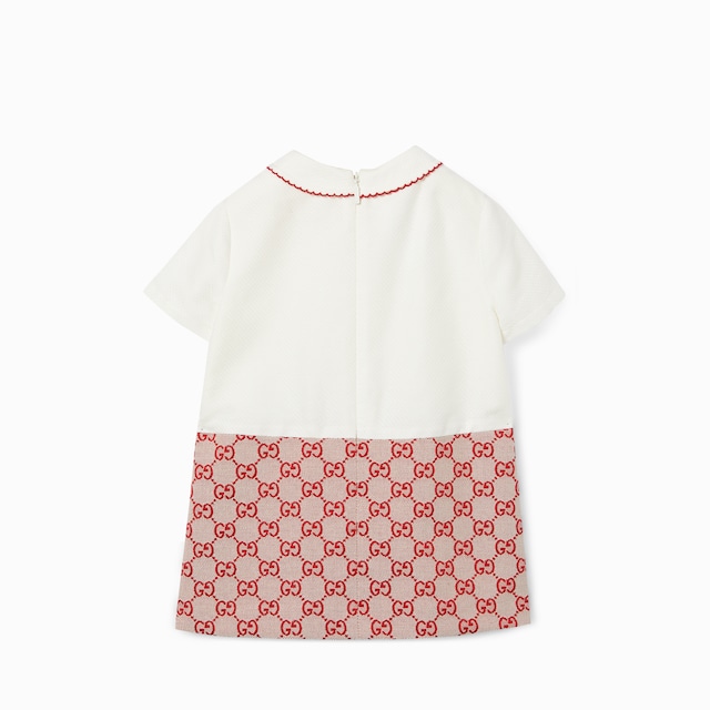 معطف من الكانفاس بنقش GG للأطفال الرضّع