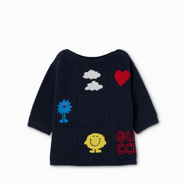 Children's cotton crochet sweater