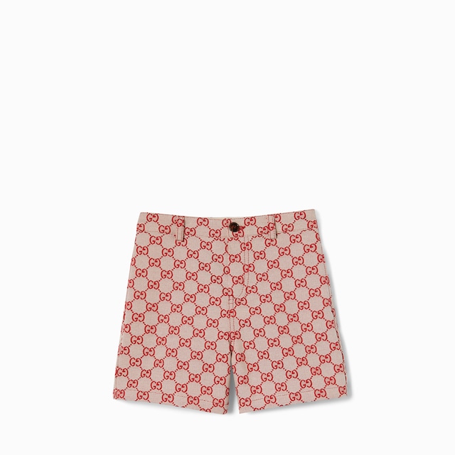 Children's GG canvas shorts