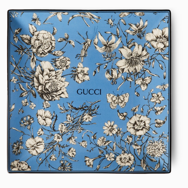 Große Schmuckablage mit Gucci Flora Sketch-Print