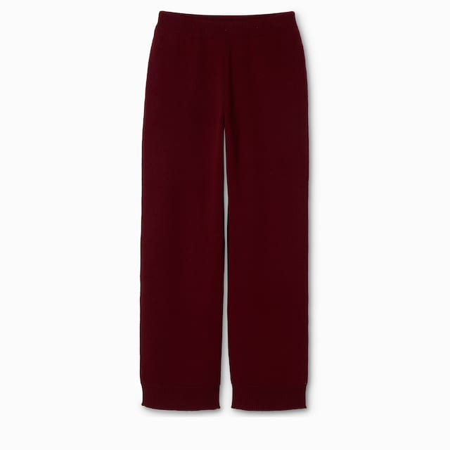 Wool cashmere leisure trousers