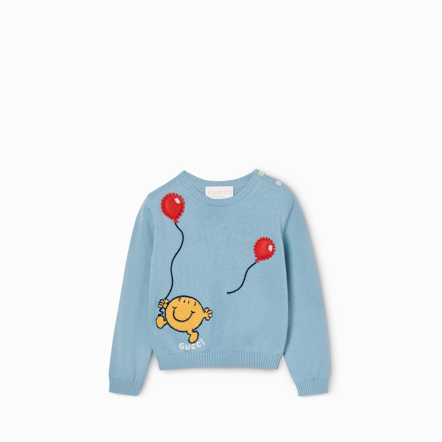 〔ベビー〕エンブロイダリー コットン セーター