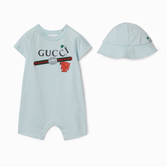 〔ベビー〕プリント コットン 2ピース ギフトセット