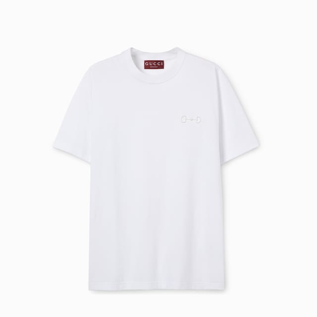 T-Shirt aus Baumwolljersey mit Stickerei