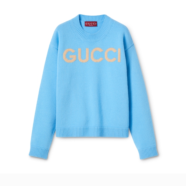 饰嵌花柔软羊毛上衣