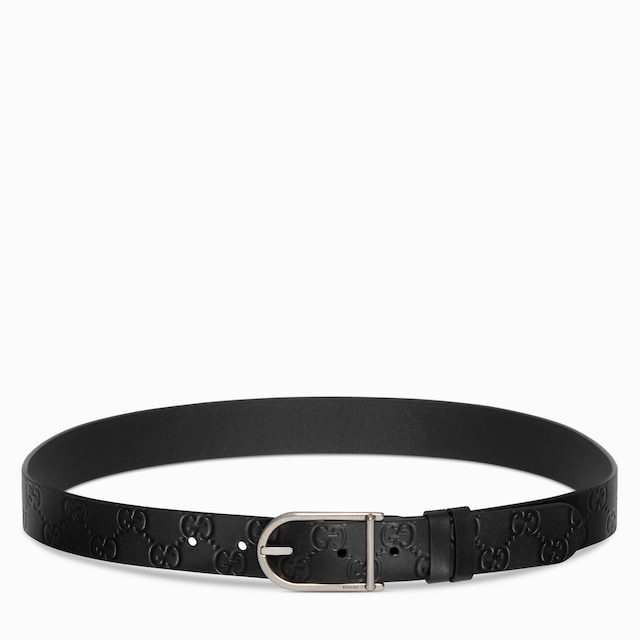 Reversible belt with rounded buckle