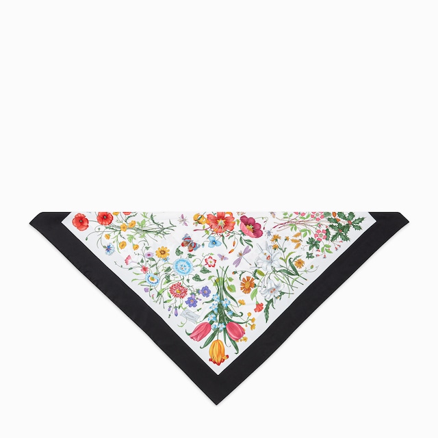 Bandeau en soie à imprimé