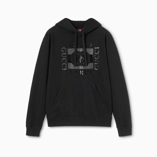 Cotton jersey sweatshirt with print