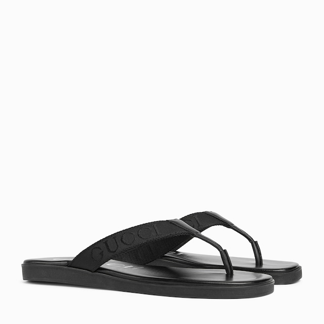 Men's thong with tonal logo