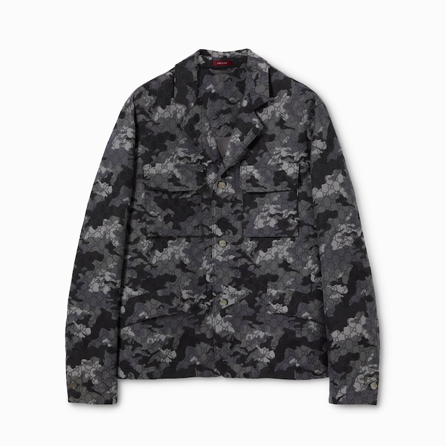 GG marbled cotton jacquard jacket