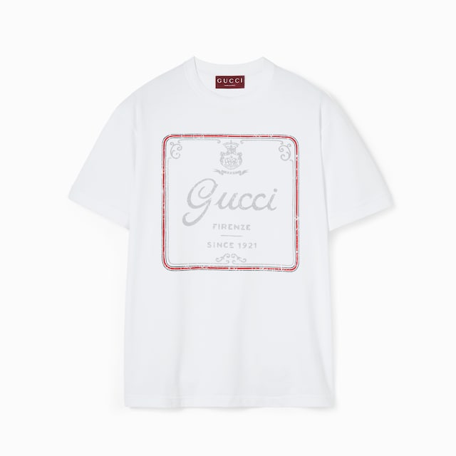 Cotton jersey T-shirt with print