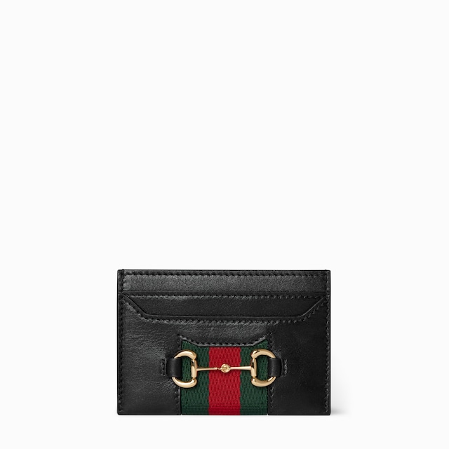 Gucci Horsebit Web card case