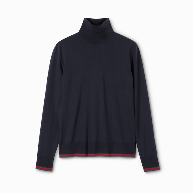 Fine knit wool turtleneck