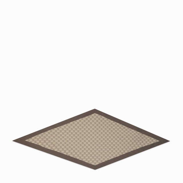 Rautenförmiges Halstuch aus Seidentwill mit Print