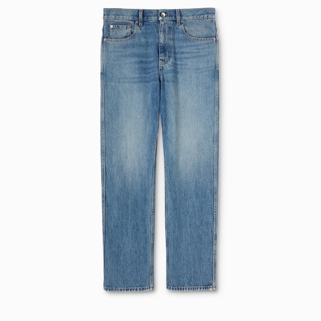Slim fit cotton denim pant