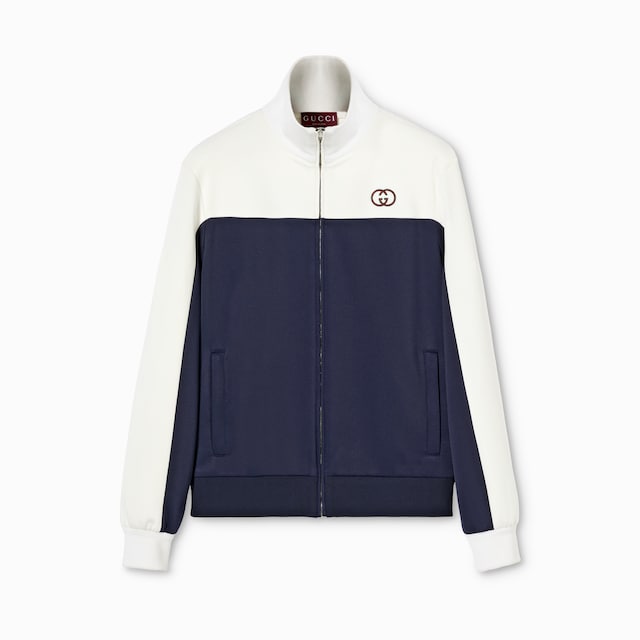 Technical jersey zip jacket