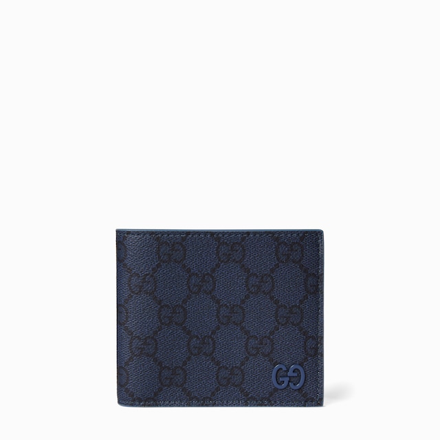 Dusty blue interior GG bi-fold wallet