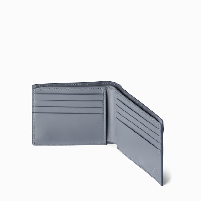 Dusty blue interior GG bi-fold wallet