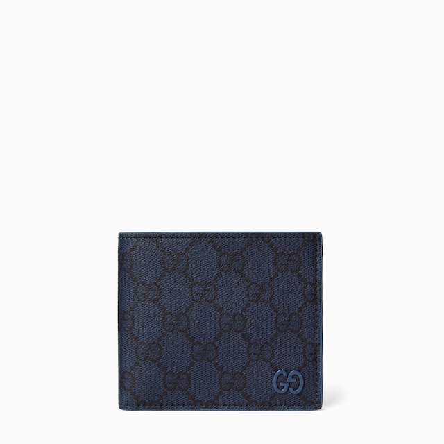 Portamonedas con GG e interior azul empolvado