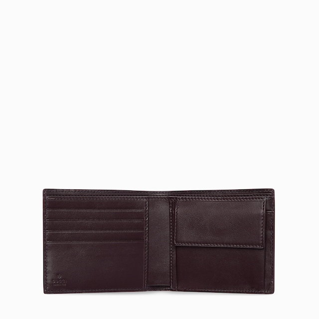 Bordeaux interior GG coin wallet