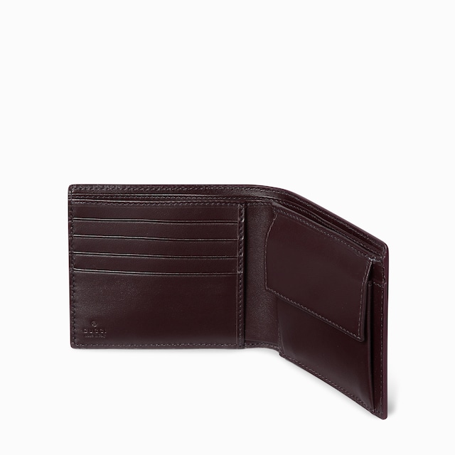 Bordeaux interior GG coin wallet